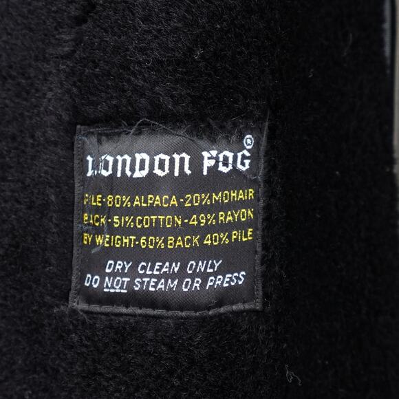 Rare 1950s London Fog Trench Coat Alpaca Mohair Liner Mens 42 Short - Picture 3 of 16